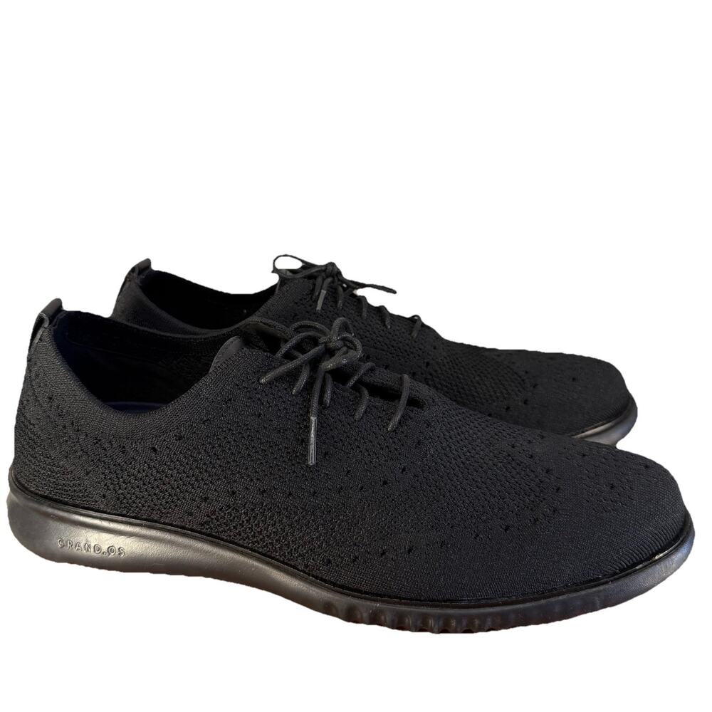 Cole Haan 2.ZERØGRAND Men’s 13M Black Stitchlite Wingtip Oxford Shoes C28527